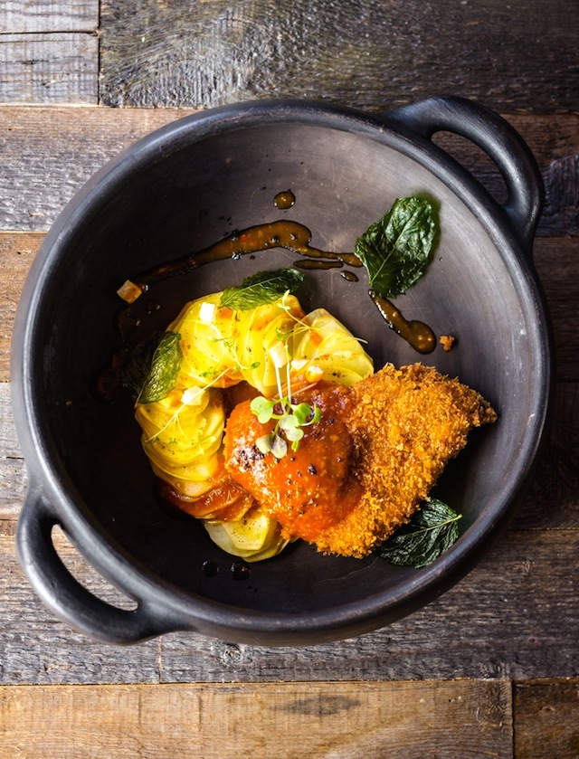 Хрустящая ножка кролика по-лионски